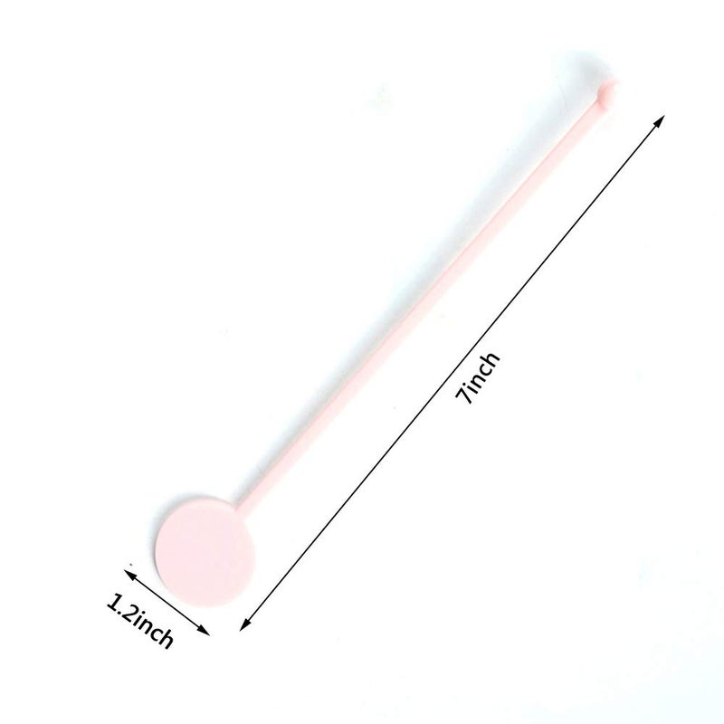 FOYARA 7 Inches Cocktail Swizzle Stick - Disc Top Drink Stirrers Plastic Coffee Whiskey Stirrers Pack of 50 - Image 3